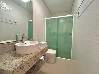 A planta de Excelente apto 3 dormitórios em Bombas / SC