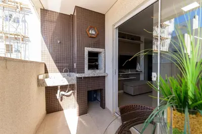 A planta de Apartamento 2 dormitórios em Bombas SC