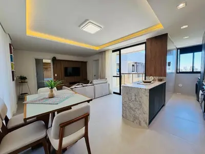 A cozinha ou kitchenette de Oásis do Atlântico 408 A - Apartamento vista mar na praia de palmas
