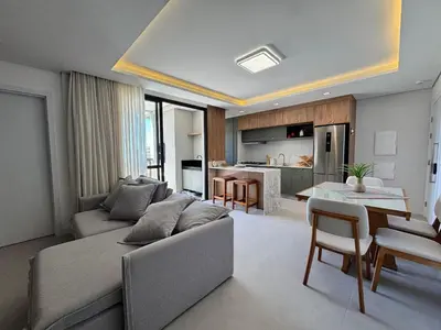 A cozinha ou kitchenette de Oásis do Atlântico 408 A - Apartamento vista mar na praia de palmas
