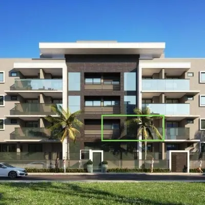O edifício onde o apartamento está situado