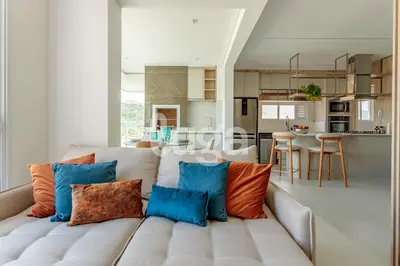 A planta de Praia & Conforto – Apto 350m da praia