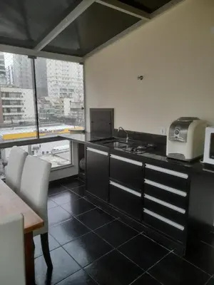 A cozinha ou kitchenette de Condomínio Residencial Eberle - APTO 401