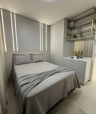 A planta de Sol, Mar e Conforto: Seu apartamento de férias.