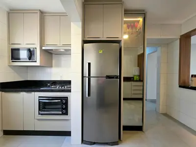 A cozinha ou kitchenette de Cobertura com 4 quartos quadra do Mar Meia Praia