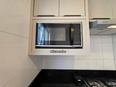 A cozinha ou kitchenette de Cobertura com 4 quartos quadra do Mar Meia Praia