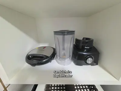 Comodidades para chá e café em Apt 3 Quartos 1 minuto da praia em Itapema