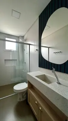 Uma casa de banho em Apto Da Praia 201