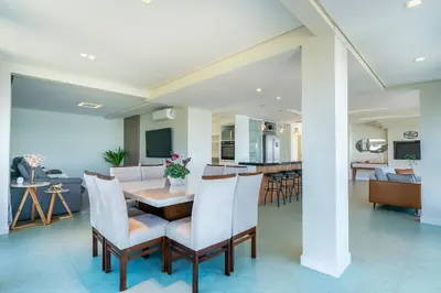 A planta de B300 - Casa Beira Mar com piscina Privativa