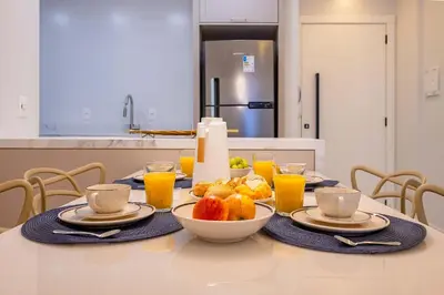 Refeições no apartamento ou nas proximidades
