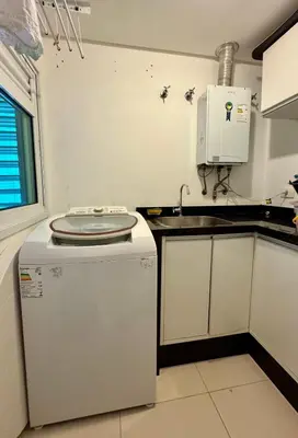 A cozinha ou kitchenette de Apartamento Beira Mar
