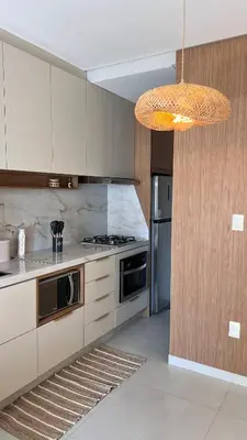 A cozinha ou kitchenette de Beach House Palmas