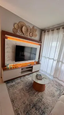 Uma televisão e/ou sistema de entretenimento em Beach House Palmas