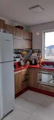 A cozinha ou kitchenette de Apartamento Vista Mar - ITAPEMA SC Praia Central
