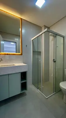 Uma casa de banho em apartamento praia de Palmas angel 202