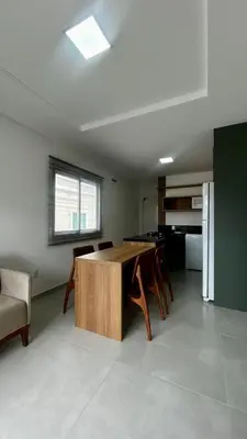 A cozinha ou kitchenette de apartamento praia de Palmas angel 303