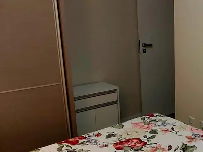 Uma cama ou camas num quarto em Apto Confortável em Palmas