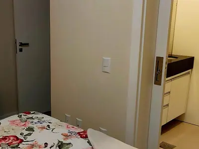 A cozinha ou kitchenette de Apto Confortável em Palmas