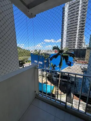Uma varanda ou terraço em Quadra Mar Premium