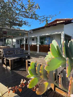 O edifício onde o hostel está situado