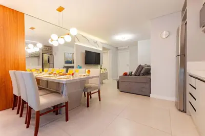 A cozinha ou kitchenette de Aconchegante Apto em Condominio com Piscina