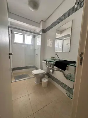 Uma casa de banho em Apartamento na praia de Palmas
