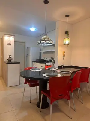 A cozinha ou kitchenette de Apartamento na praia de Palmas