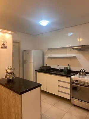 A cozinha ou kitchenette de Apartamento na praia de Palmas