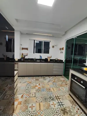 A cozinha ou kitchenette de Requinte e conforto à 50m do mar