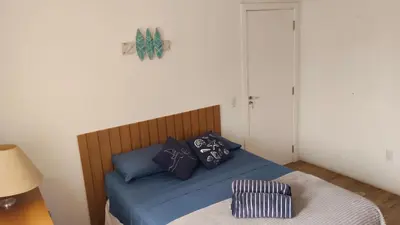 Uma cama ou camas num quarto em Quarto em casa compartilhada - aqui vc vai se sentir em casa