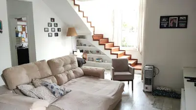Uma área de estar em Quarto em casa compartilhada - aqui vc vai se sentir em casa
