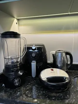 Comodidades para chá e café em Apartamento Praia de Palmas