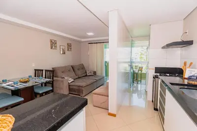 A planta de Apartamento em Bombinhas a 270m da Praia de Bombas