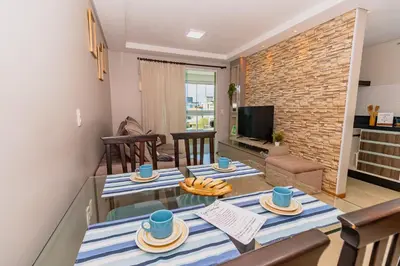 A planta de Apartamento em Bombinhas a 270m da Praia de Bombas