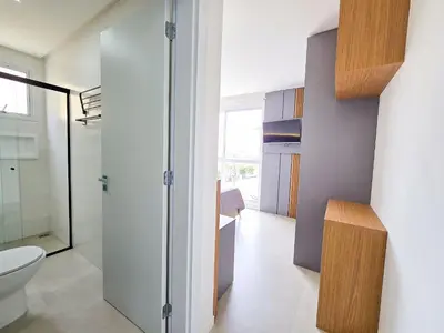 Uma casa de banho em 110 - Apto com 02 quartos, próximo à praia!