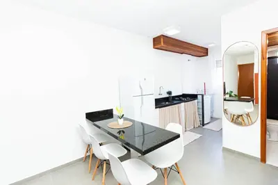 A cozinha ou kitchenette de Lindo ap em condomínio fechado