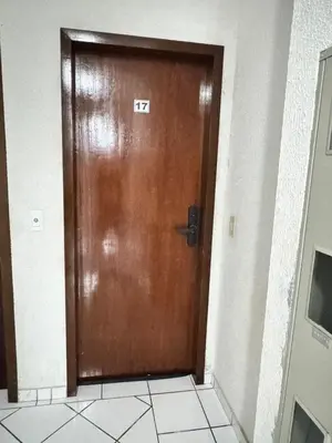A planta de Apartamento dois quartos Aconchegante e bem localizado