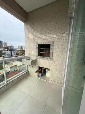 Uma varanda ou terraço em Apartamento Porto Belo SC, perto da praia
