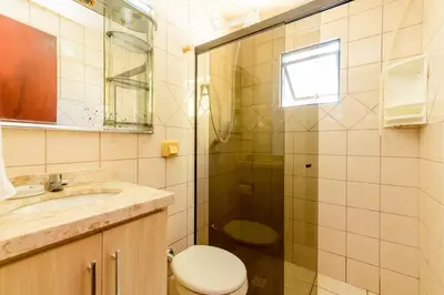 Uma casa de banho em Apto aconchegante na Barra Sul DD5438