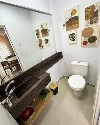 Uma casa de banho em Apartamento Maria Victoria até 4 pessoas