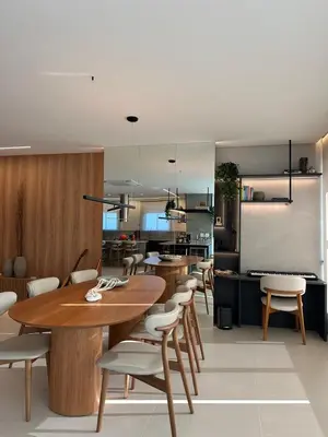 A cozinha ou kitchenette de Apt luxo vista mar 160m com jacuzzi e 2 garagens