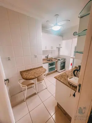 A cozinha ou kitchenette de Apartamento ao lado passeio são miguel- 400m Praia