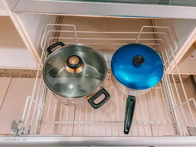 A cozinha ou kitchenette de Apartamento ao lado passeio são miguel- 400m Praia