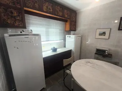 A cozinha ou kitchenette de Apartamento 3 dormitórios frente mar