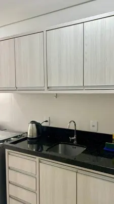 A cozinha ou kitchenette de Apartamento 3 quartos praia de Bombas
