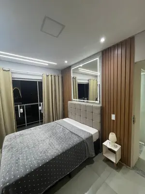 Uma cama ou camas num quarto em Recanto do Sol