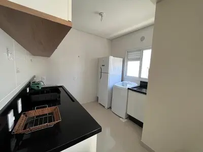 A cozinha ou kitchenette de Apartamento com piscina a 400 mts da praia