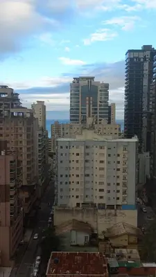 O edifício onde o apartamento está situado