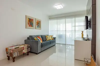 A planta de Amplo Apto Bem Localizado a 200 metros da Praia
