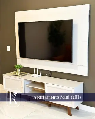 Uma televisão e/ou sistema de entretenimento em Apartamento Nani para 4 pessoas